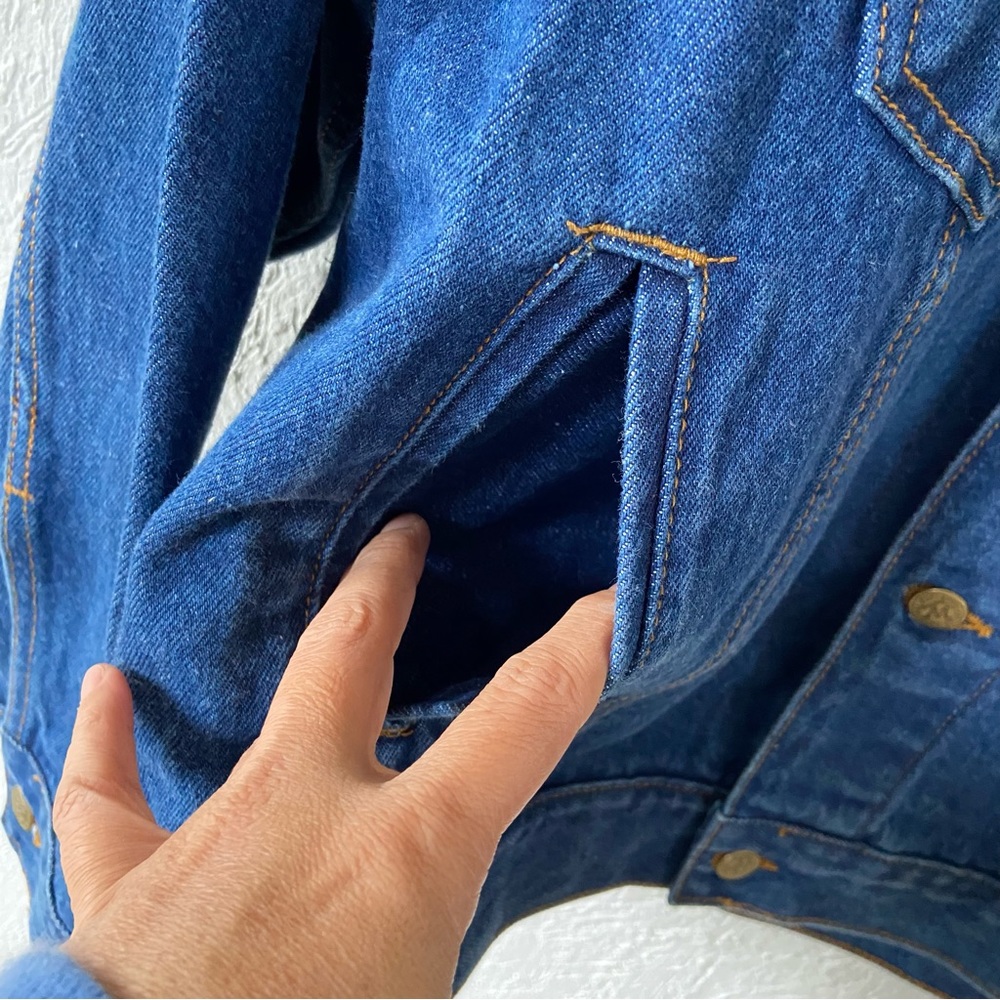 Vintage Marlboro Country Store Denim Jean Jacket Western Cowboy Rodeo Size XL - Picture 7 of 12